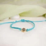 braided rope sparkle photo bracelet