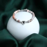 wedding cherish heart frosted bracelet