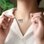 personalized love letter envelope necklace