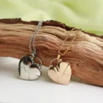 custom heart locket photo necklace