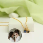 birthstone projection necklace for her
