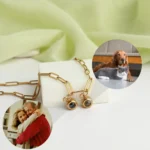 minimalist double charm projection pendant