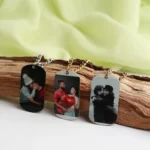 personalized uv color printed metal necklace