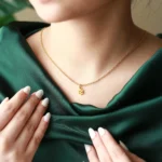 personalized paw print name necklace