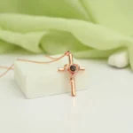 faith cross pendant with hidden projection photo