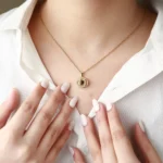 custom halo necklace with hidden picture