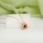 personalized endless love projection necklace