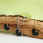 personalized heart heat necklace