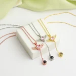 personalized guardian angel photo projection necklace