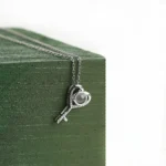hidden picture heart key necklace