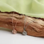 personalized petal glow photo projection necklace