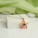 personalized star projection necklace