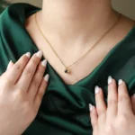 personalized sparkle photo projection necklace