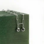 minimalist double charm projection pendant