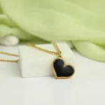 personalized heart heat necklace
