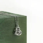 parkling photo heart necklace for her