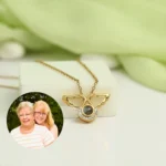 memorial angel wings projection jewelry