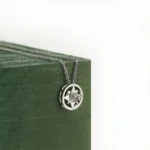 personalized compass photo projection necklace