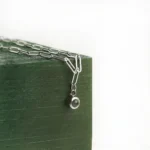 personalized photo projection paperclip necklace