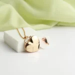 custom heart locket photo necklace