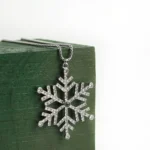 personalized snowflake projection necklace