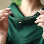 personalized paw print name necklace