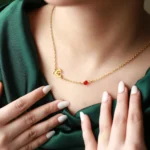 personalized pet name birthstone necklace