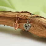 personalized guardian heart projection necklace