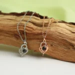 hidden photo forever love necklace