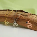 custom pet paw pendant with hidden picture