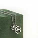 custom pet paw pendant with hidden picture
