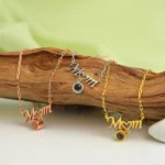 custom mom heart pendant with hidden picture