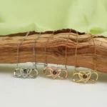 hidden photo infinity heart necklace