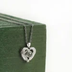 personalized guardian heart projection necklace
