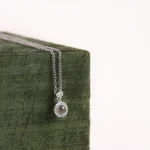 personalized petite halo projection necklace