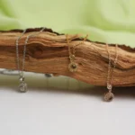 personalized petite halo projection necklace