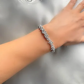 Sterling Silver 925 Mini Beaded Grape Bracelet