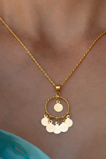 14K Solid Gold Scaly Rope Necklace – Handmade Rope Chain