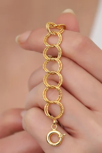 14K Solid Gold Milky Way Bracelet – Genuine Gold Trend Bracelet